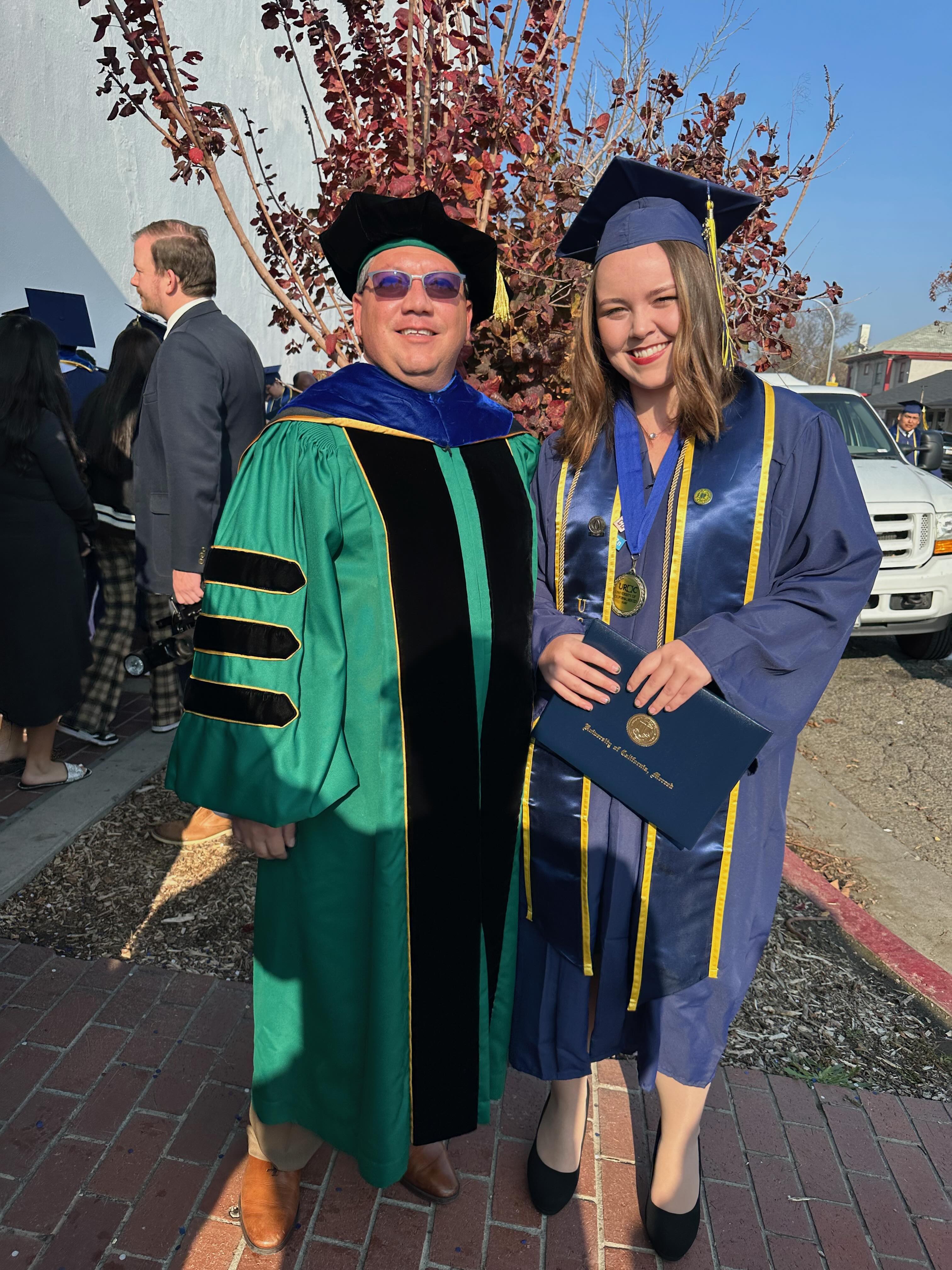 Emma Walks at Commencement
